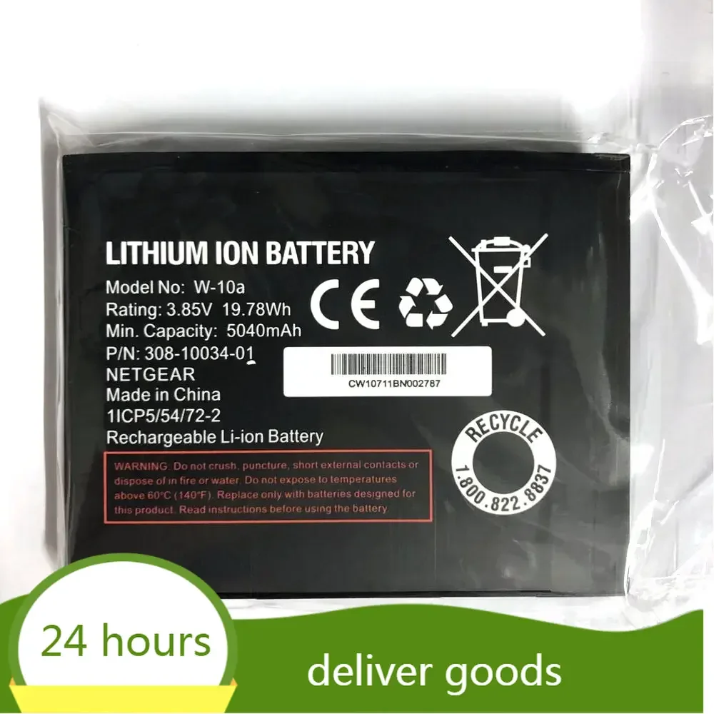 Battery 5040mAh 3.8V 19.76WH Rechargeable Li-ion phone battery For netgear Nighthawk M1MR1100 W-10A Cell phone batterie