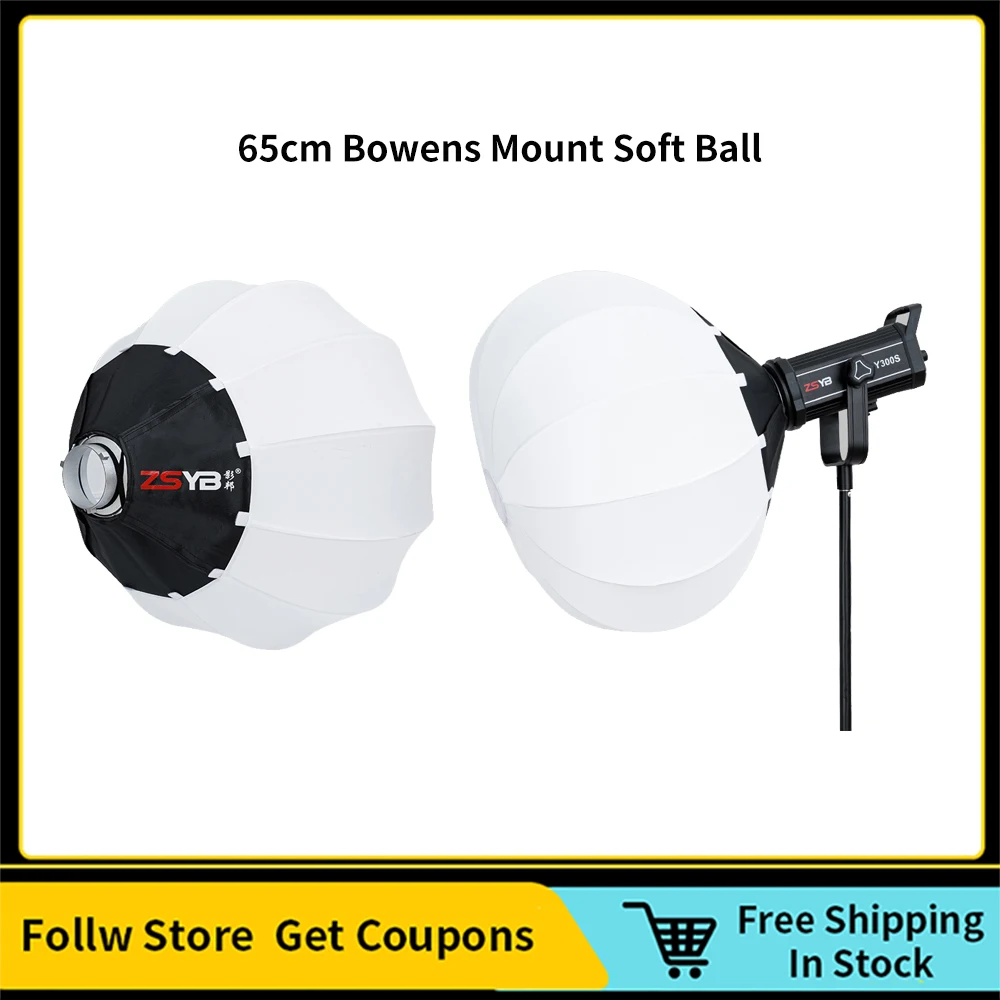 

SHIYAN 65cm Bowens Mount Softball Diffuser Ring Soft Light Modifier for Film-Making Video Shoot Flash Quick Disassembly