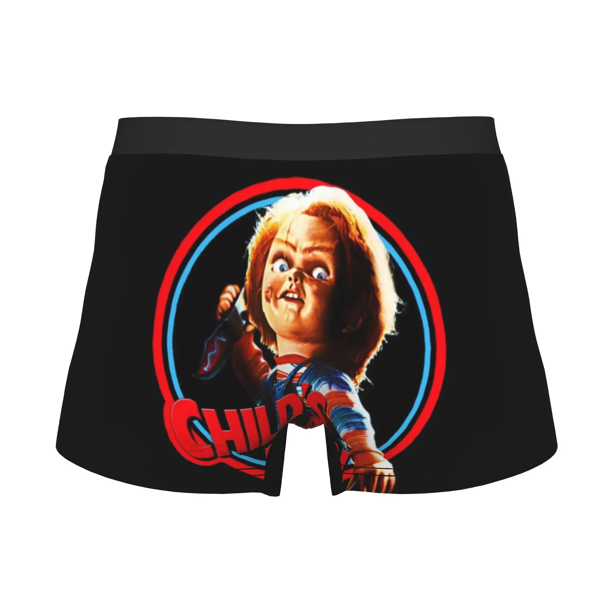 Novelty Child's Play Chucky Boxers Shorts Panties Men's Underpants Comfortable Horror Movie Briefs Underwear