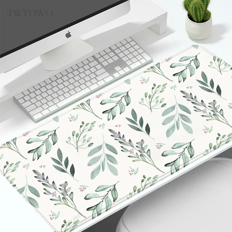 Mouse Pad Gamer Green Plant Grass XL Home New HD Mousepad XXL Mouse Mat Office Non-Slip Natural Rubber Carpet Laptop Table Mat