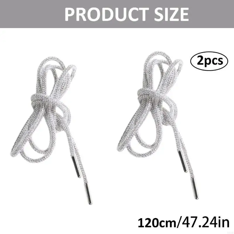 2PCS Delicate Shoelaces cho nữ cô gái tuổi teen giày thể thao trang trí gót chân kim cương bằng kim cương thay thế
