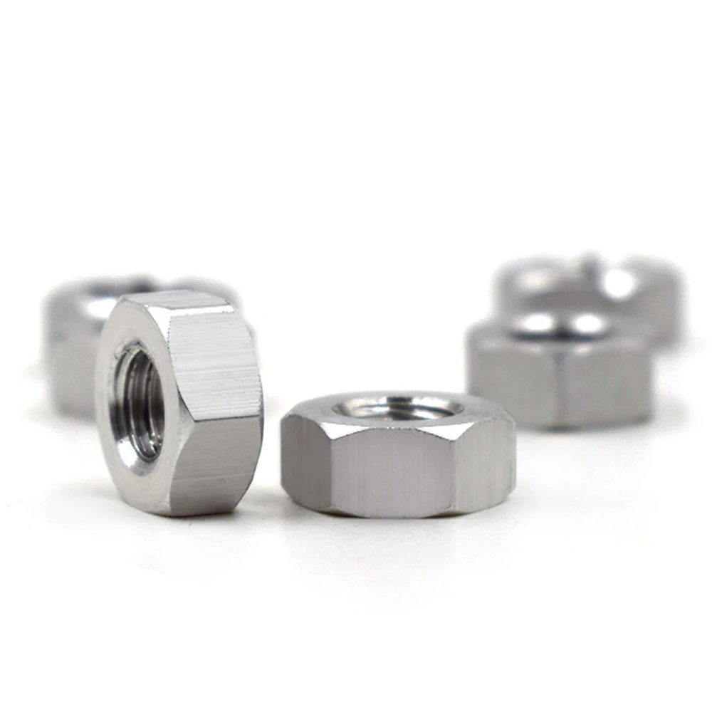 

Aluminium alloy hexagonal nuts M2/M2.5/M3/M4~M14/M16/M20/#4-40/#6/#8/#10 Colored aluminum nut Assembly nut American