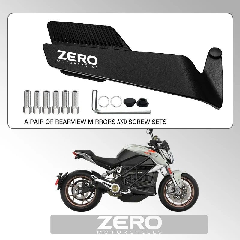 

HD Wide-Angle Vision Motorcycle Wind Wing Alloy Rearview Mirror For ZERO JDM DS DSR FX FXE FXS SR/F SR SR/S ZERO JDM DS DSR FX