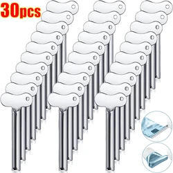 30Pcs Metal Toothpaste Squeezer Universal Stainless Steel Tube Roller Squeezer Key Roller for Toothpaste Hair Gel Hand Cream