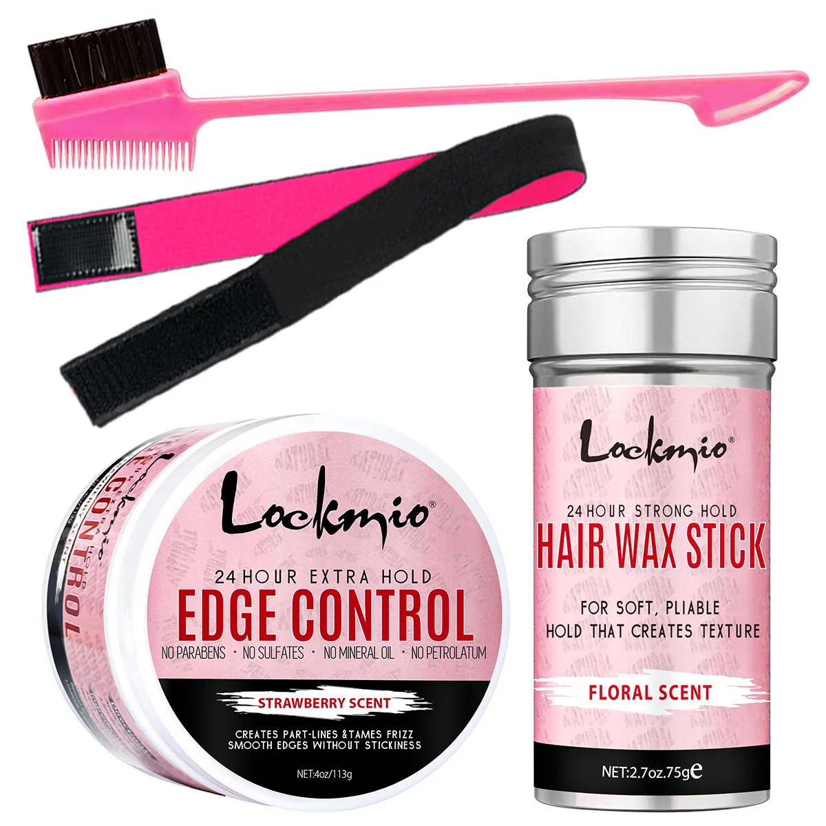 

Natural Wig Styling Hair Wax Stick Long-lasting Shaping Products for Broken Hair Baby Bangs Slick & Non-greasy Edge Control Gel