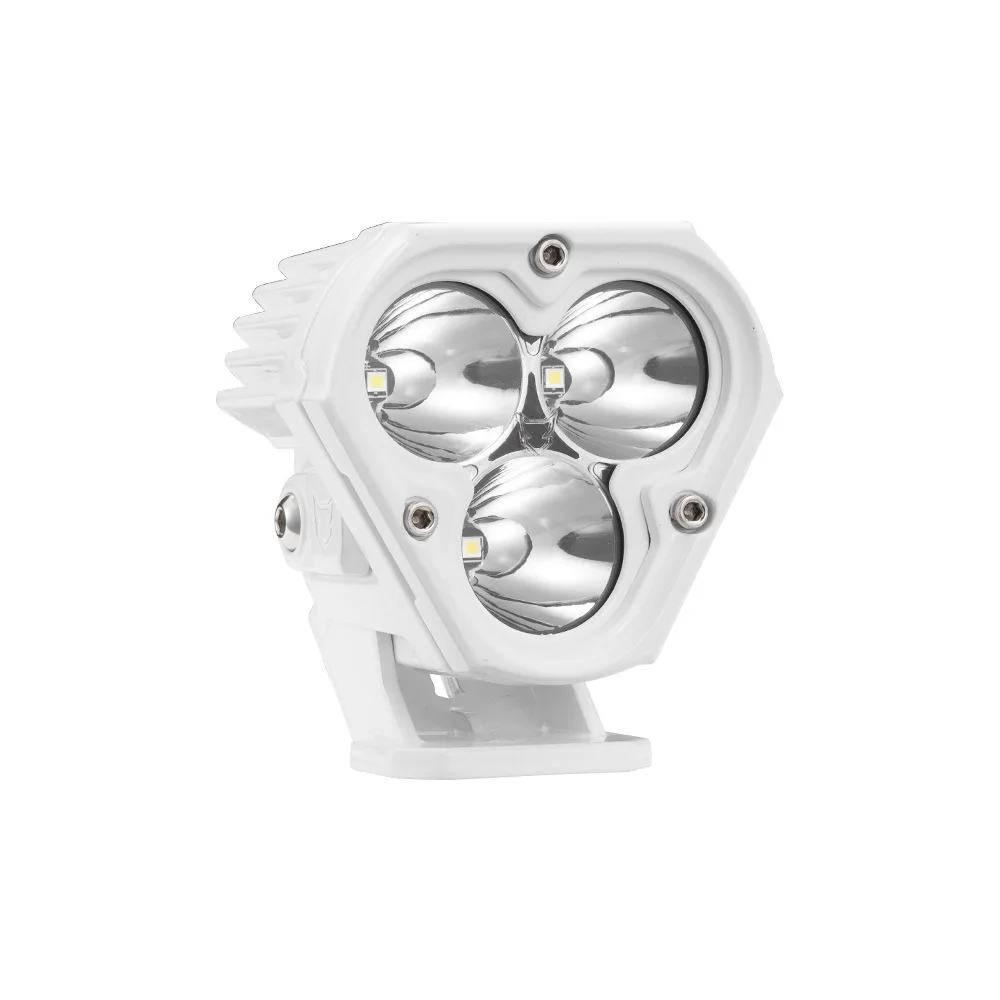 New White 3-inch A-pillar Triangular Spotlight Car Auxiliary Light LED Marine Work Light