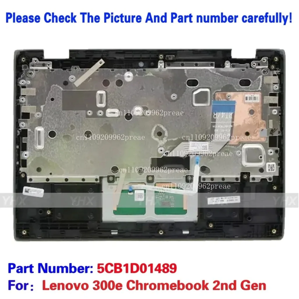 

5 шт. для Lenovo 300e Chromebook 2-го поколения, США-клавиатура с упором для рук, 81 МБ, тачпад 5CB1D01489
