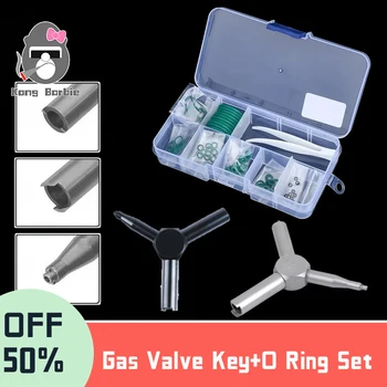 에어소프트 전술 고무 O링 세트, 플랫 실리콘 불소 도장 가스켓, GBB Gloc 17 19 녹색 사냥 액세서리, 가스 밸브 키
