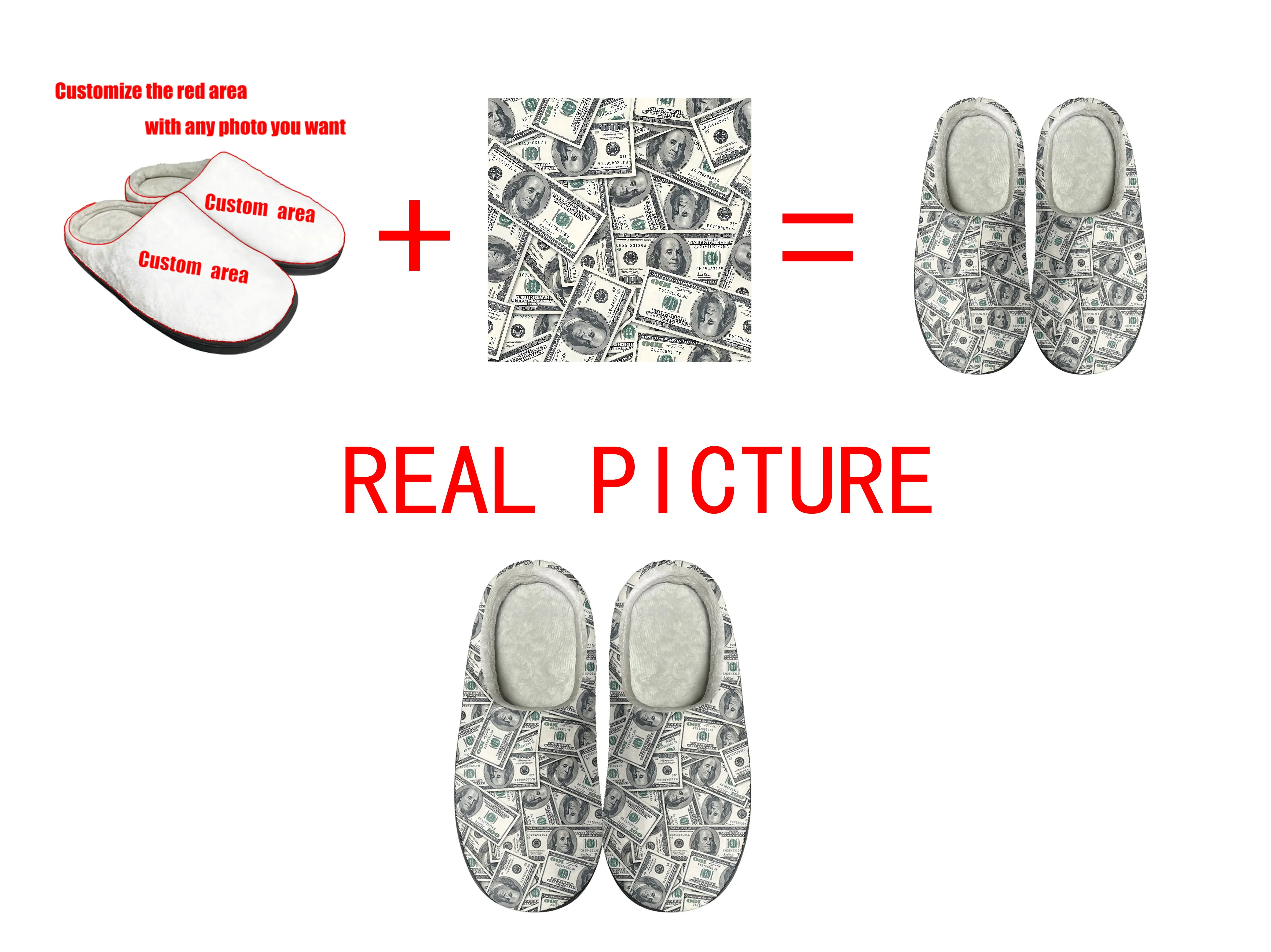 Moonlight Movie Home Cotton Slippers Mens Womens Plush Bedroom Casual Keep Warm Shoes Thermal Indoor Slipper Customized DIY Shoe - view 6