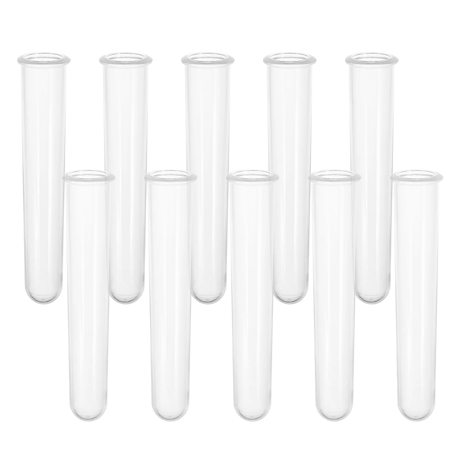 

10Pcs Acrylic Test Tubes Clear Tubes for Science Experiments Sample Distribution Plant Propagation Candy Storage and Decoration
