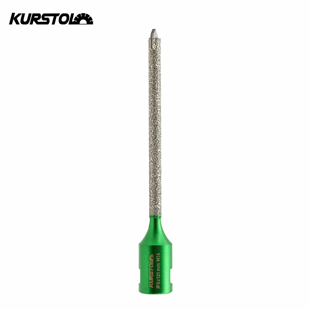 KURSTOL 1pc Dia 8mm Diamond Milling Bit Mortar Removal For Mortar Masonry Brick Multi-Purpose Angle Grinder Milling Finger Bit