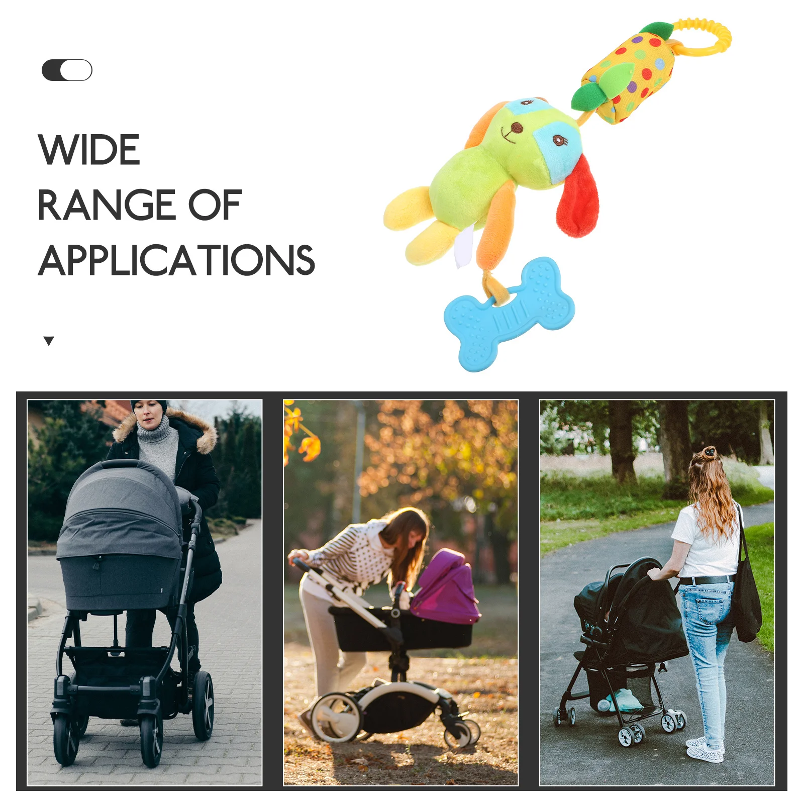 الكلب حشرجة الموت معلقة الوليد عربة جرس التنمية الحسية الطفل هدية سرير شماعات لينة محشوة الحيوان الحضانة ديكور