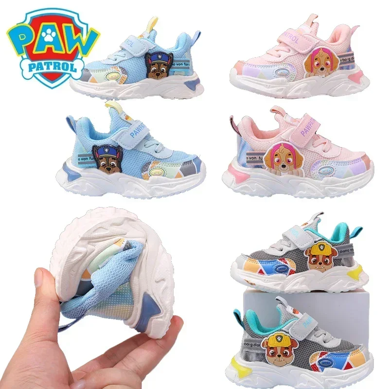 PAW Patrol Chase Skye-Zapatillas deportivas transpirables para niños, zapatos ligeros de verano, entrenadores informales de animación