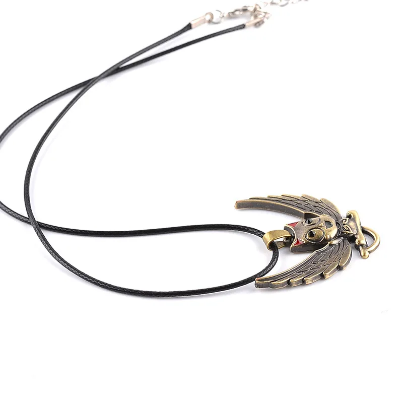 Collier de Cosplay queue de fée Anime, pendentif heureux