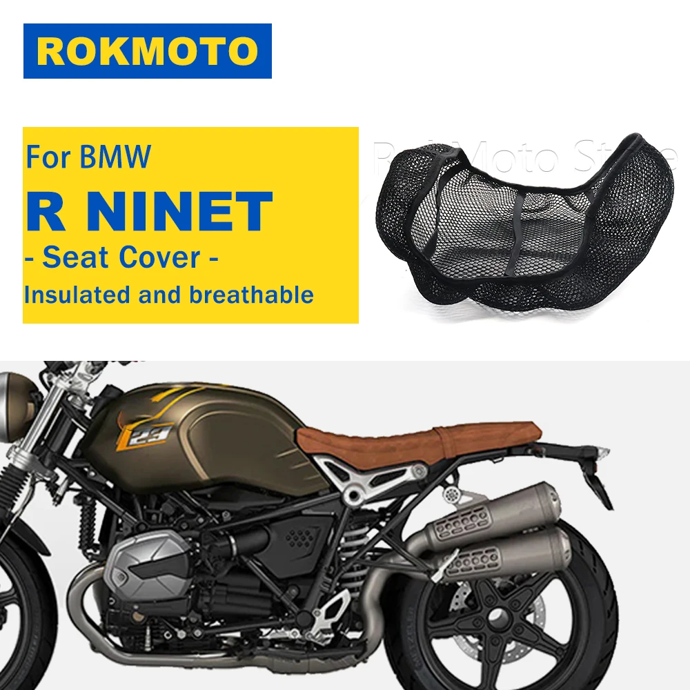For BMW R NINET Pure NINE T Scrambler R9T Motorcycle Protecting Cushion Seat Cover Breathable Comfortable 3D Mesh Seat Cover