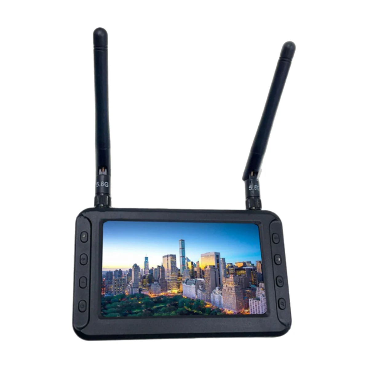 4.3 นิ้ว 5.8G FPV DVR หน้าจอ LCD 800x480 FPV Reciever Monitor Dual สําหรับ RC FPV Drone quadcopter