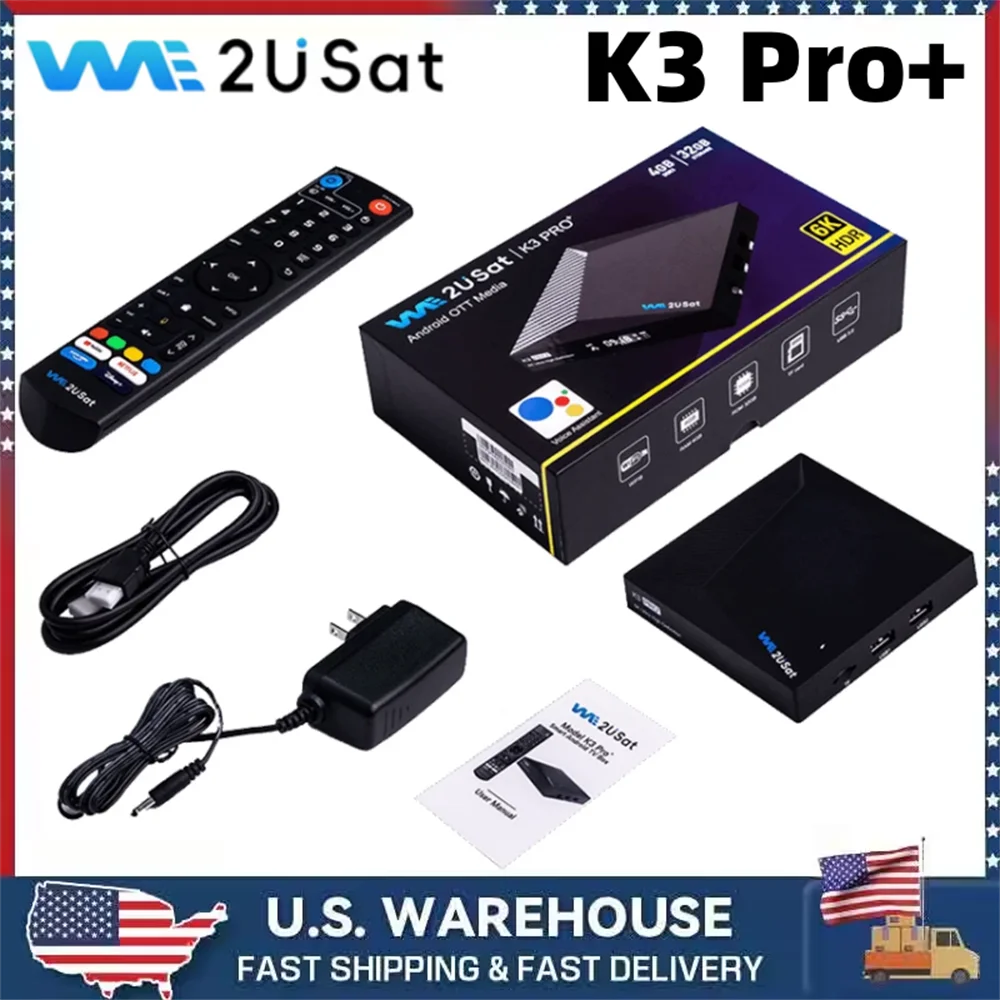 

We2uSat K3 Pro+ 6K HDR Android10 TV Box H.265 10bit Build in WiFi-6 2.4GHz/5GHz+BT 5.0,4GB+32GB Comparison With Vseebox V5 Pro
