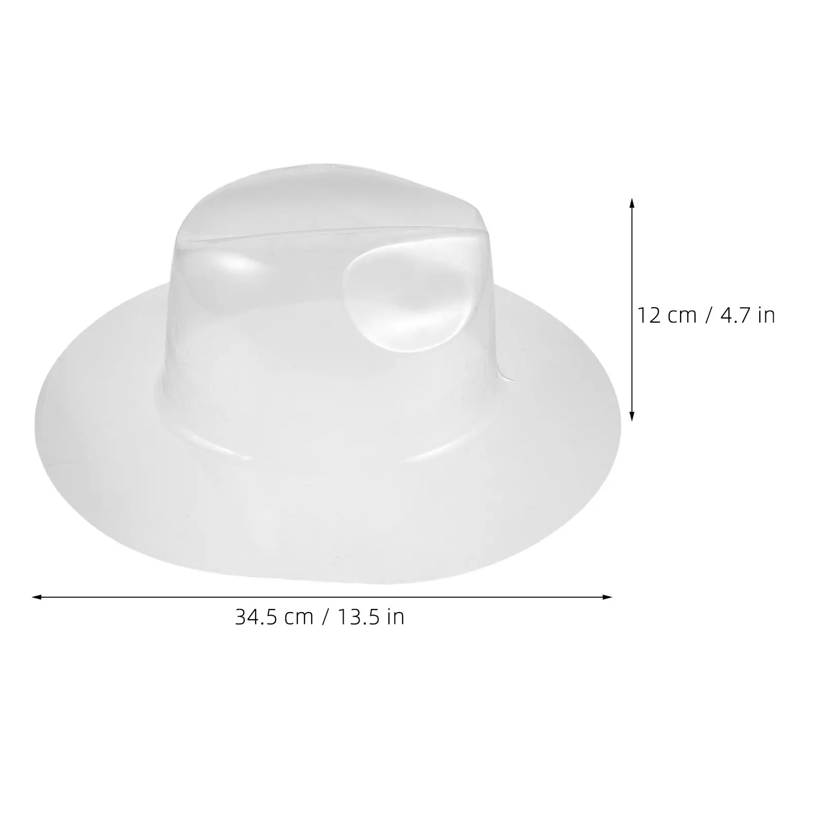 2Pcs Plastic Cowboy Hat Shaper Insert Clear Hat Support Stand Preserve Shape Display Rack Storage Baseball Caps Holder
