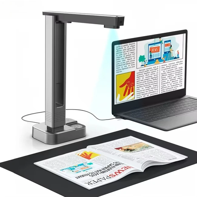 16Mp A3 Book Scanner High Scanning Speed Distortion Correction Digital Visualizer Portable Scanner