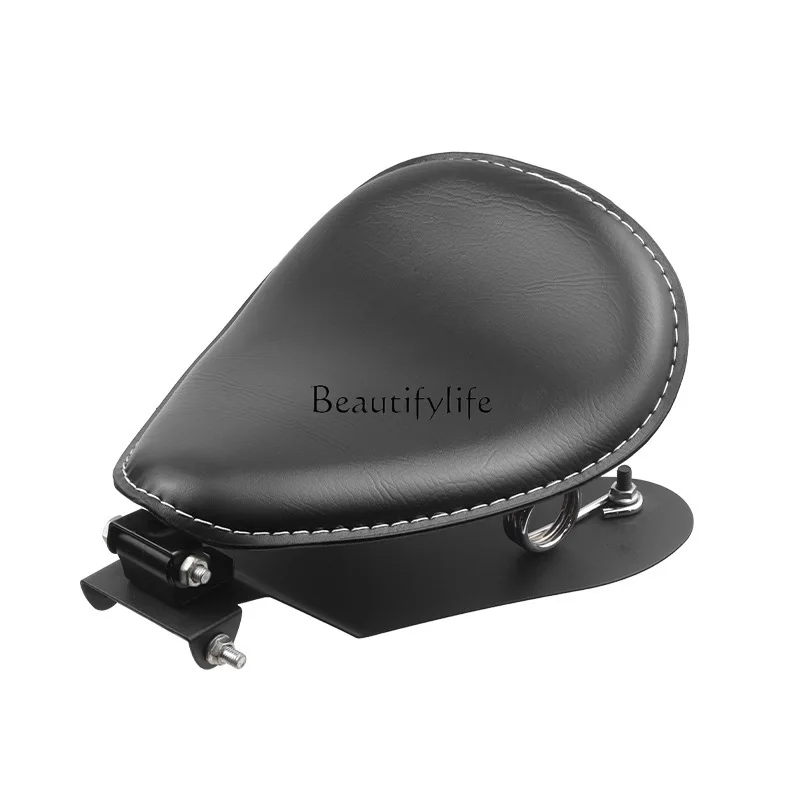 

Suitable for motorcycle accessories modified retro spring leather seat cushion