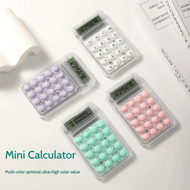 High Appearance Mini Candy Color Calculator Student Exam Work Andstudyhandheld Calculatoraccountingteacherteachingfemalestudents