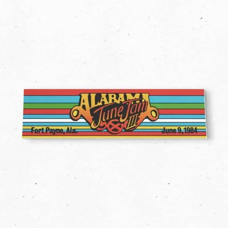

Alabama Band June jam 1984 bumper sticker-music promo vintage style decal 80s-bumper stickers-car stickers