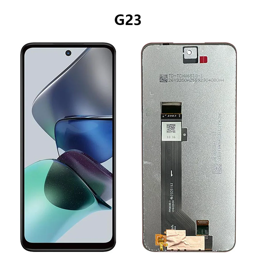 6.5 "pour Motorola Moto G13 LCD écran tactile panneau Digiziter assemblée écran remplacement pour Moto G23 LCD avec cadre