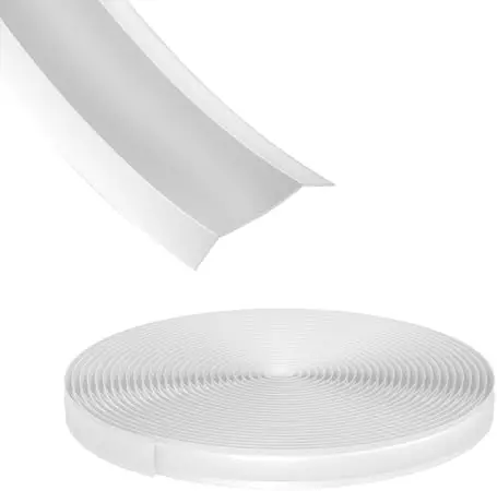 

RV Trim Molding 1" White Vinyl Screw Cover - 100 FT for Camper & Travel Trailer Exterior