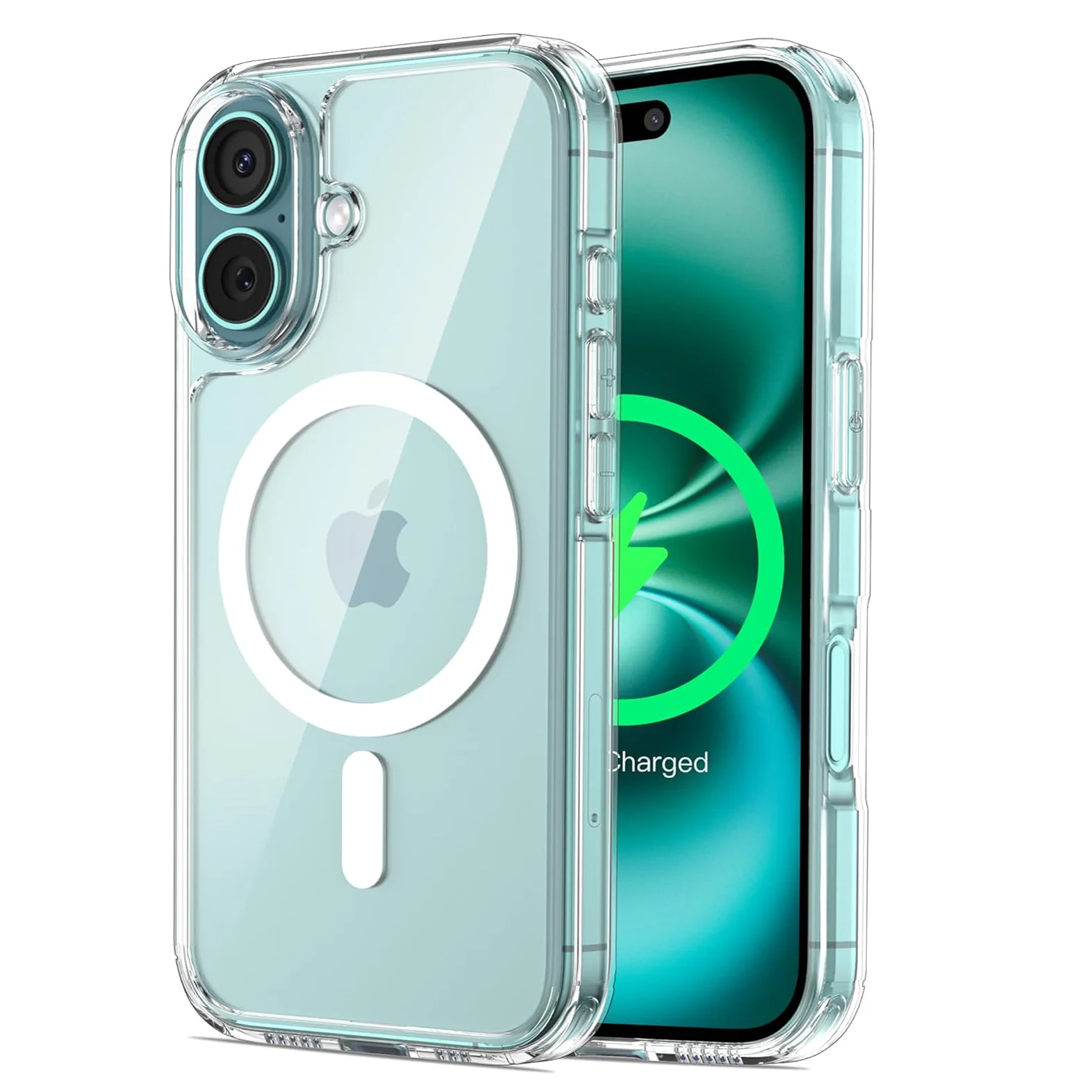 Magnetic For Magsafa Wireless Charging Case For iPhone 16 15 14 13 12 11 Pro XS Max XR Mini 7 8 Plus Hybrid Silicone Hard Cover