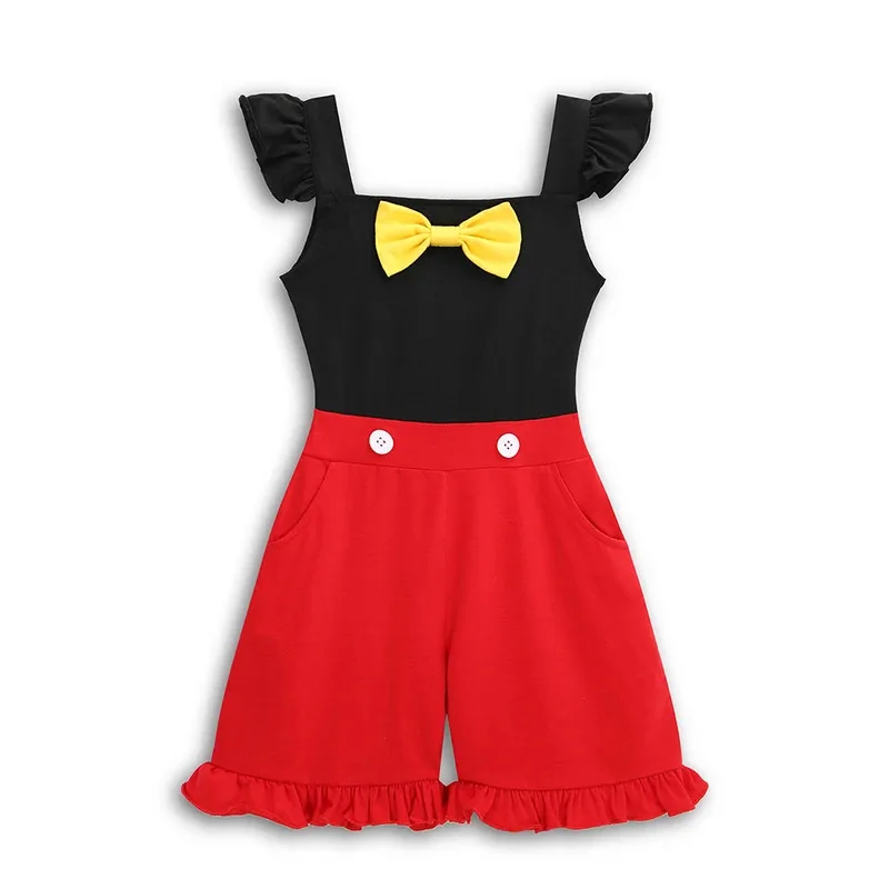 الأطفال فتاة الصيف نيسيي الأميرة تأثيري ملابس الأطفال في الهواء الطلق عادية أكمام واسعة الساق السراويل الأميرة زي