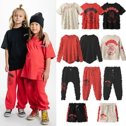 2024 Spring Summer N Clothes Set Kids New Clothes Boys Outerwear Children T Shirt Children Long Sleeve Tops Fashion Sport Pants