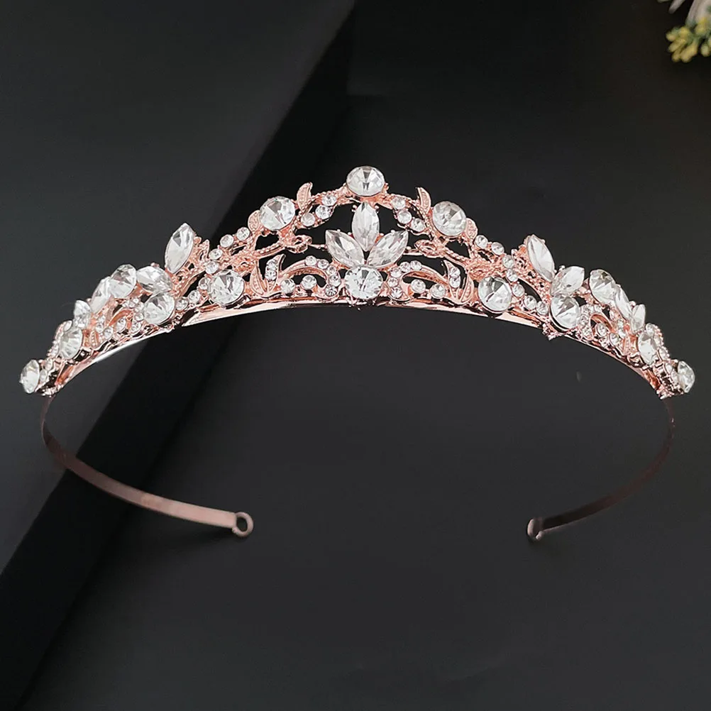 

Elegant Rhinestone Tiara Crown Bridal Wedding Headdress For Women Birthday Party Performance Hair Accessories Durable