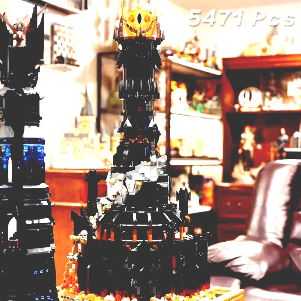 

In Stock Icons 10333 Black Tower Dark Model Building Blocks Kit Bricks Toy for Birthday Gifts 5471Piece