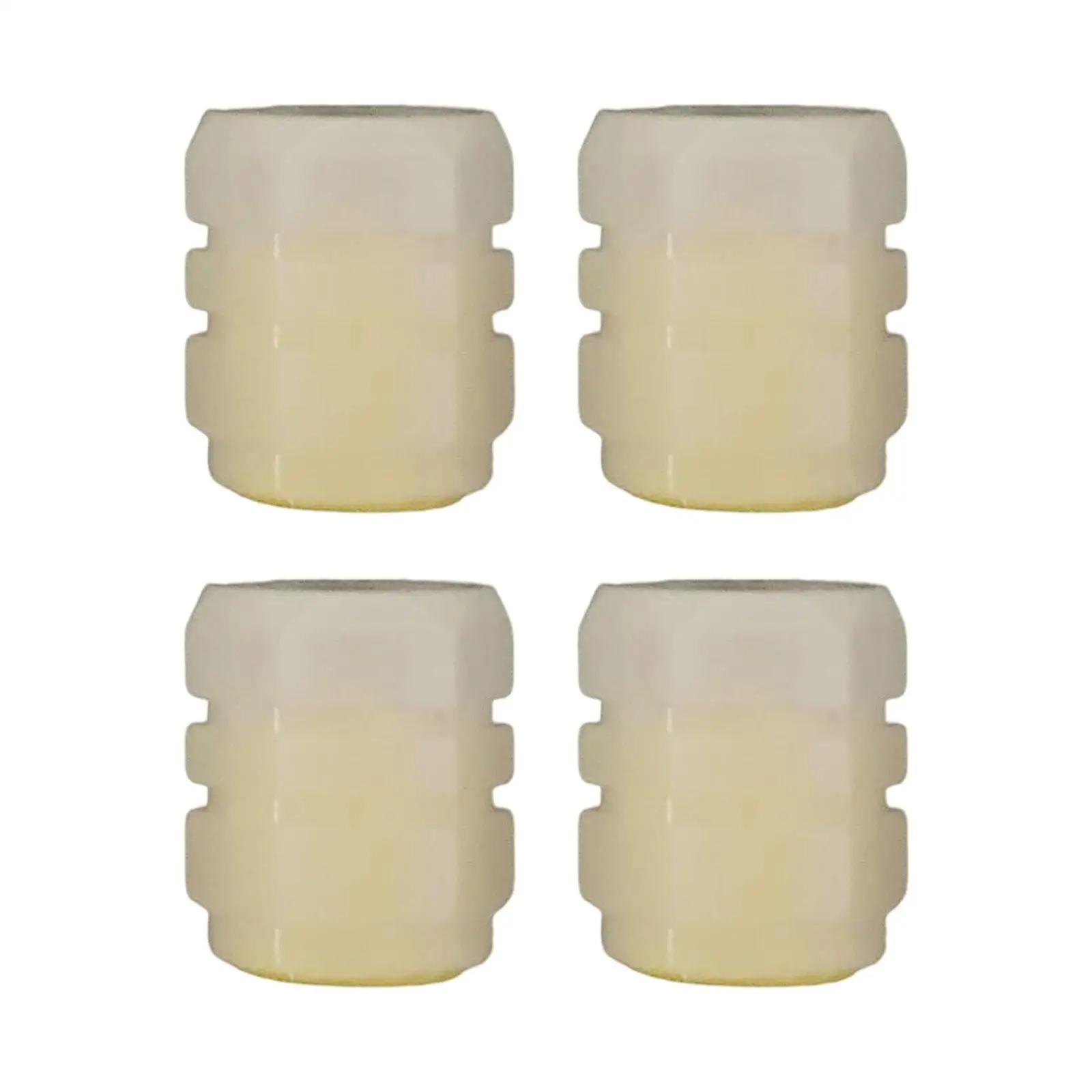 Fluorescent Rubber Valve Caps Glow in the Dark Universal Dust Proof Tire Stem Covers Four Pack for Cars and Bikes view 6
