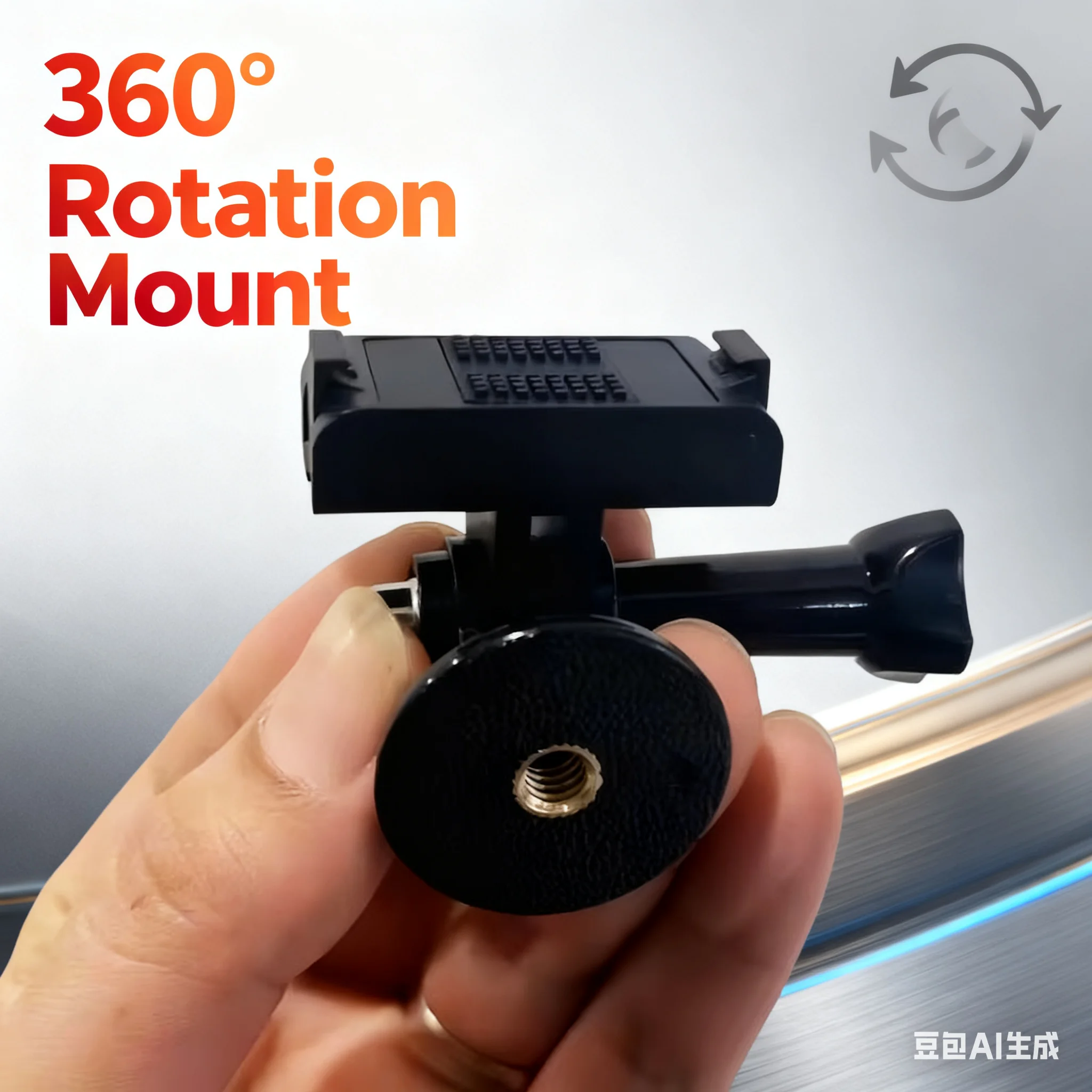 Magnetic Quick Release Conversion Base For DJI Action 5 Pro 4 3 Easy Install 2 Prong Mount With Secure Lock Holder
