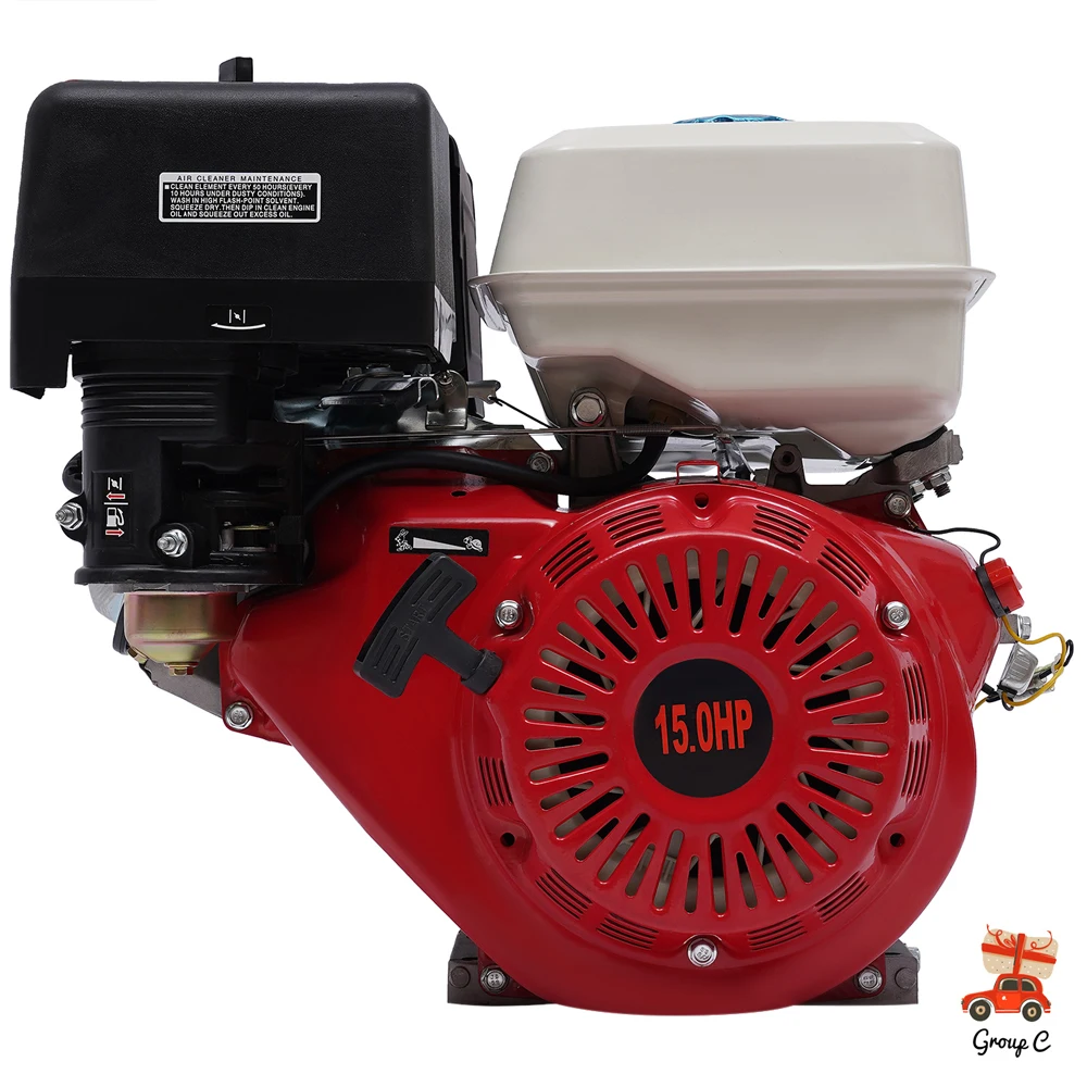 15HP 4-Stroke 420CC Portable Gas Engine Motor 9700W Horizontal Go Kart Motor OHV for Home Back Up & RV Ready