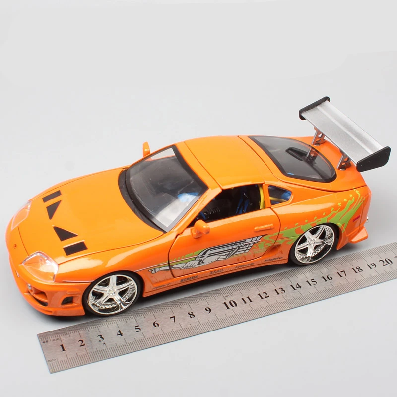 1:24 TOYOTA Supra 1995 Alloy Sports Car Diecast & Toy Metal Racing Vehicles Car Model High Simulation Boys Toy For Children Gift