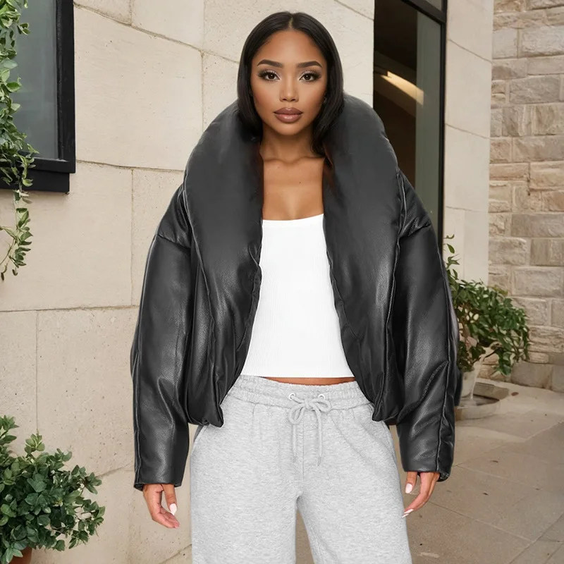 معاطف منتفخة على شكل فقاعات سترات سميكة دافئة للأسفل معاطف قصيرة 2025 ملابس نسائية Y2K ملابس شتوية مثيرة وأنيقة