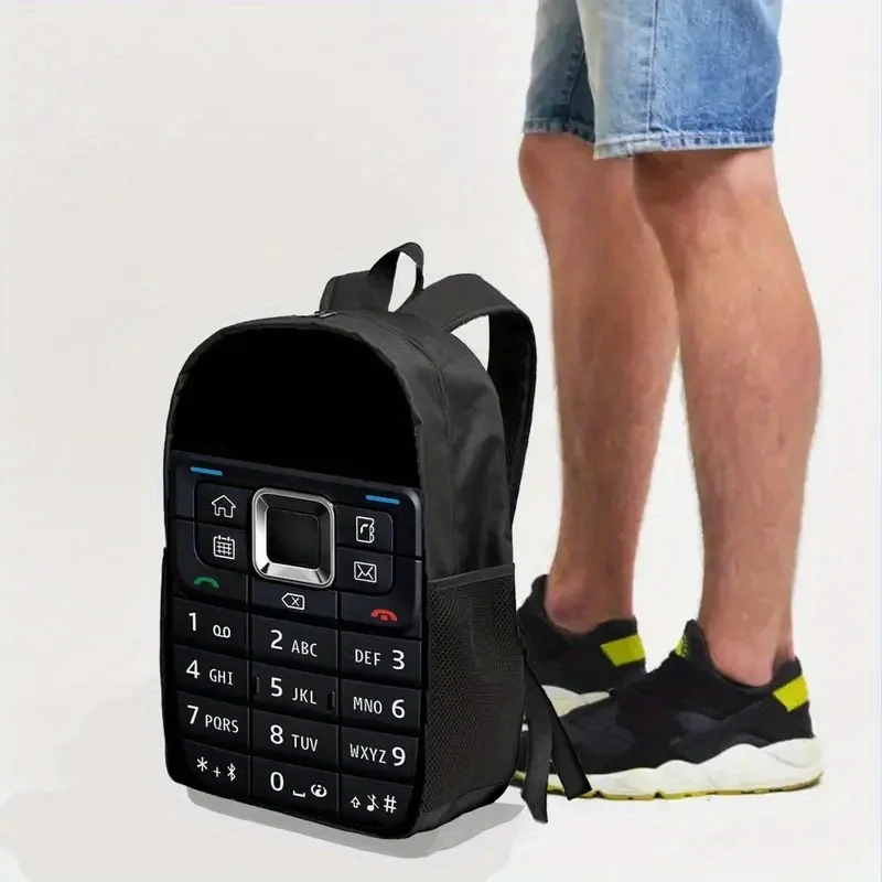 Funny Phone Backpack with Personalized Phone Design Lightweight for Commute Bags for Women Men Back To School