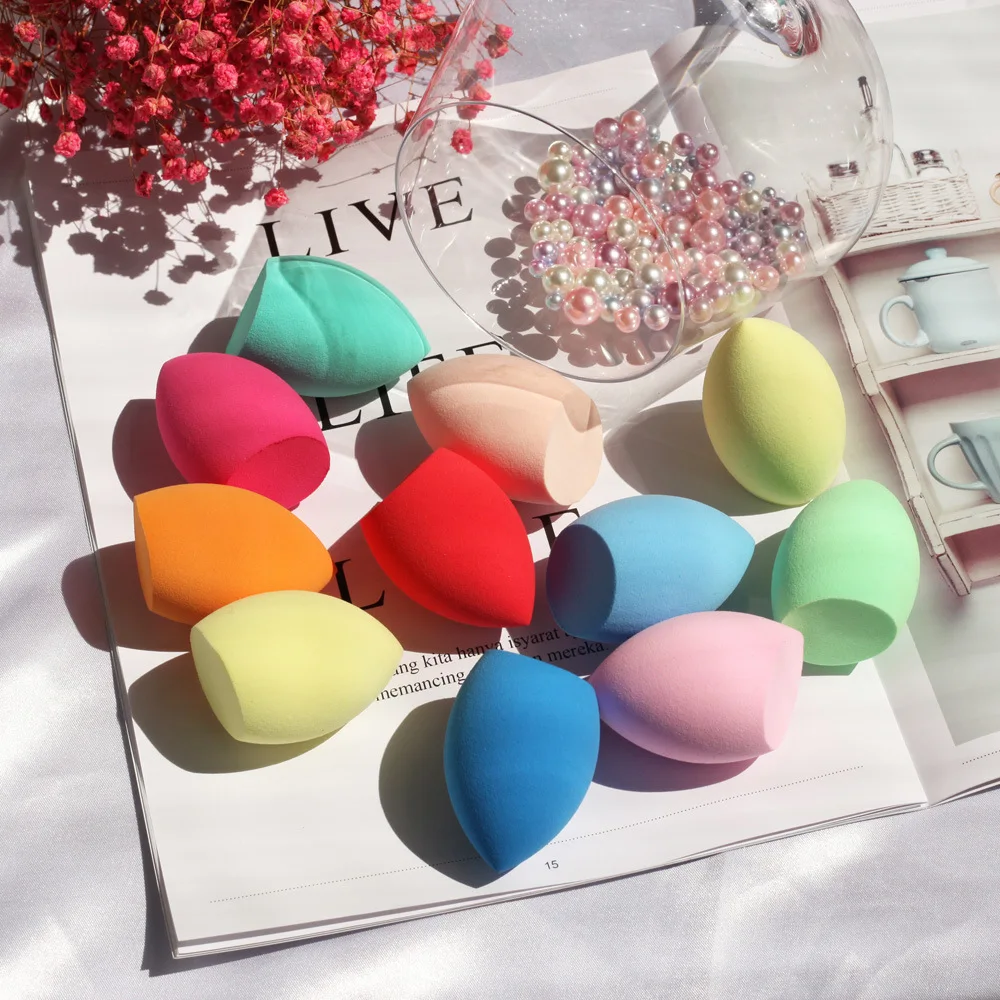 Oblique Cut Makeup Blender Cosmetic Puff Makeup Sponge Cushion Foundation Powder Sponge Beauty Tool Women Make Up Accessories