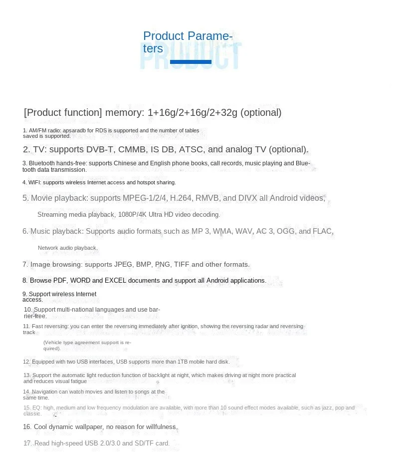 T3l/TS7 Universal 7-Inch/9-Inch/10-Inch Car GPS Android Navigation