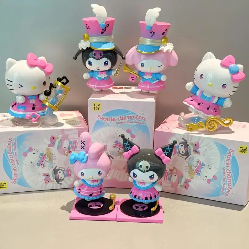 

Подлинная в наличии Kuromi Hellokitty My Melody Family Time And Space Symphony Series слепая коробка аниме фигурка модель настольная игрушка в подарок