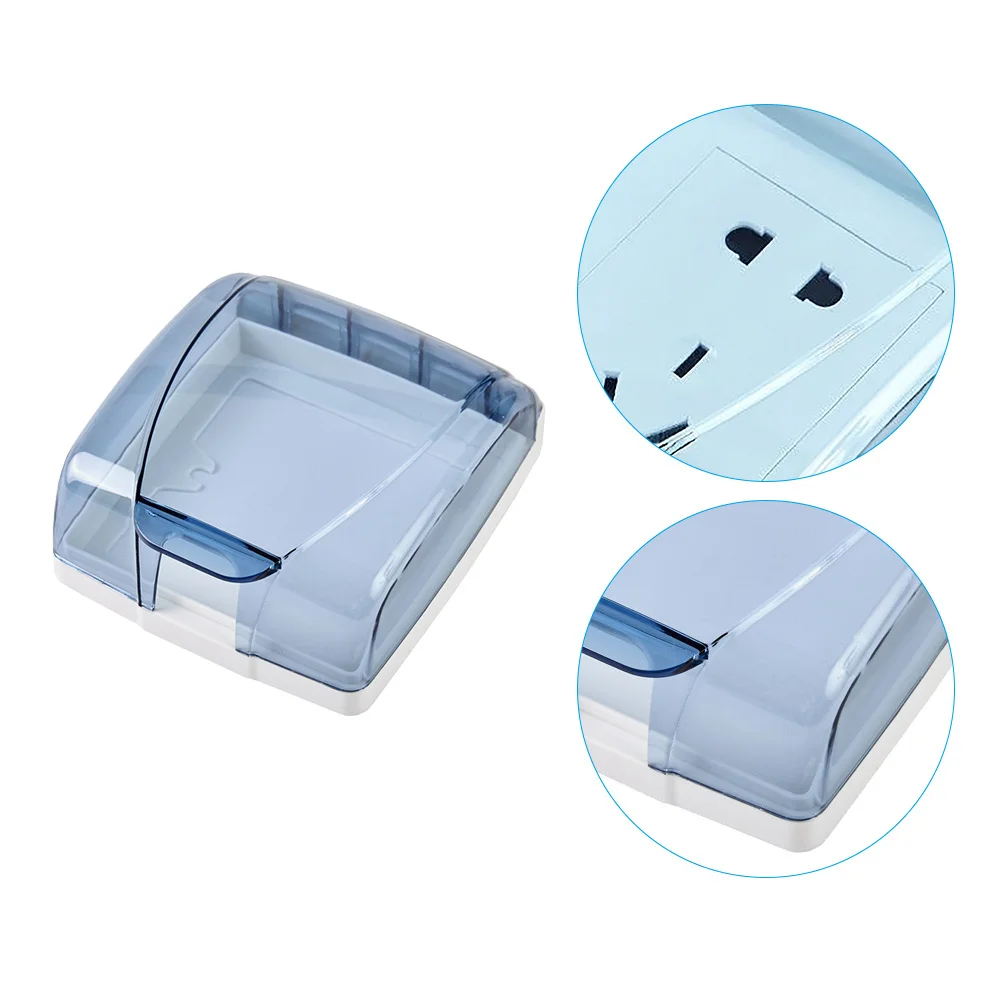 

4Pcs Waterproof Wall Socket Protector Cover Splash-Proof Outlet Guard Wall Panel for Bathroom Living Room Balcony