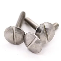 1/2/5pcs M2 M2.5 M3 M4 M5 M6 304 A2-70 Stainless Steel GB947 Large Extra Size Oversize Big Slotted Truss Round Head Bolt Screw
