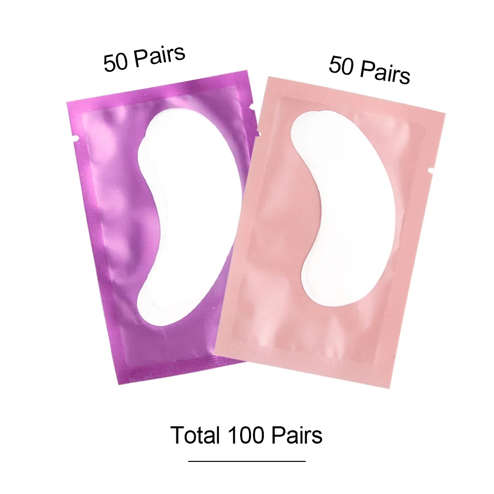 50/100pairs Wimpern Für Wimpern Extensions Augen Pads Kissen Einweg Patch Unter Wimpern Tipps Lint Kostenloser Aufkleber Wraps make-up