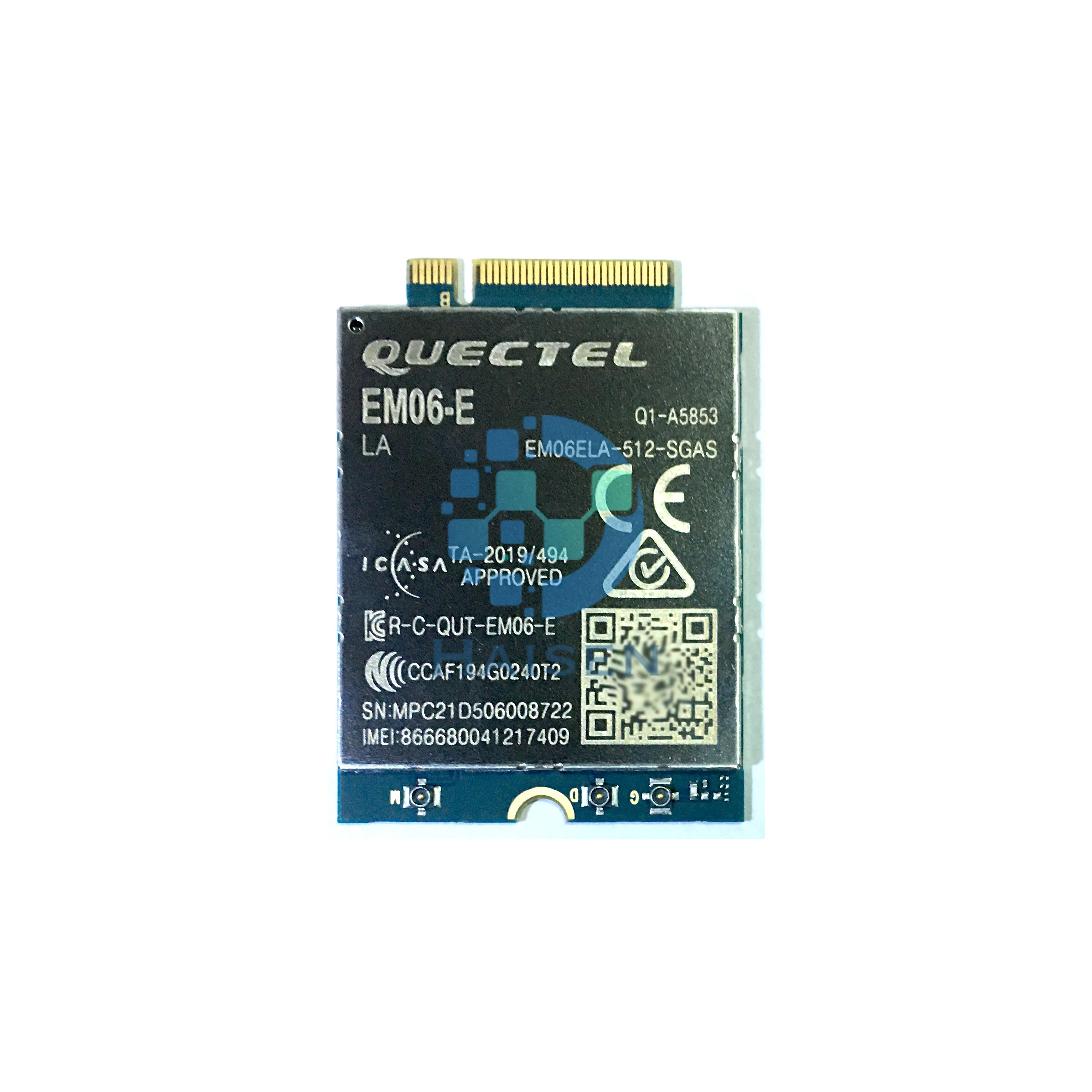 Haisen Quectel LTE-A CAT 6โมดูล EM06 em06-e Em06-j EM06ELA-512-SGAS Em06-a สำหรับการใช้งาน M2M และ IOT