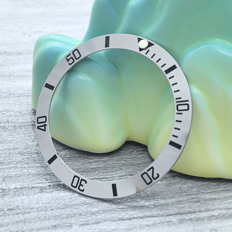 Mod 38mmx30.6mm Curved Ceramics Bezel Insert Fit SKX007 SKX009 GMT SUB Watch Case NH35 NH36 Movement Bezel Ring Watch Refit Part