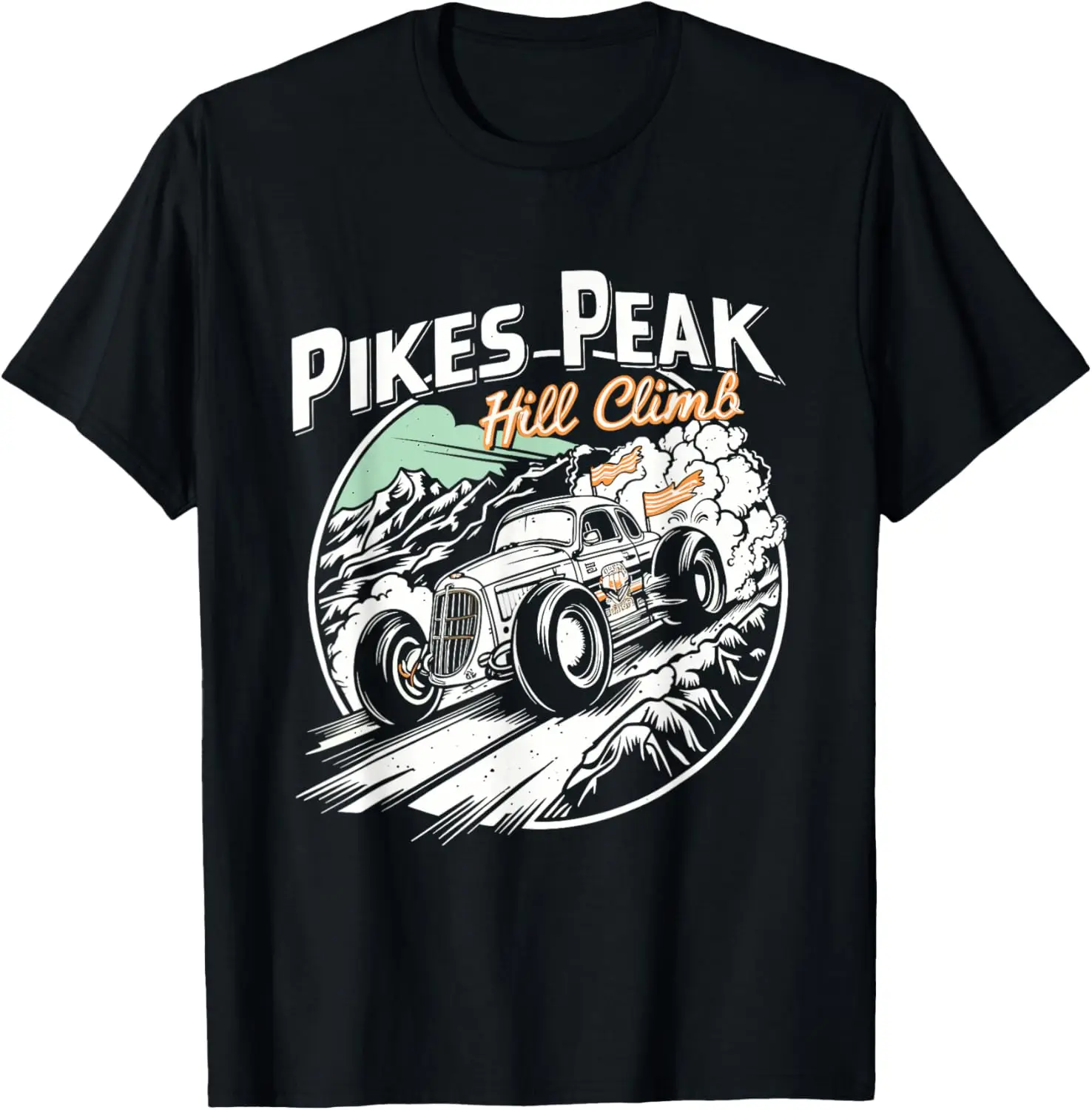 Pikes Peak Hill Climb Funny Colorado Car Race Retro Souvenir T-Shirt