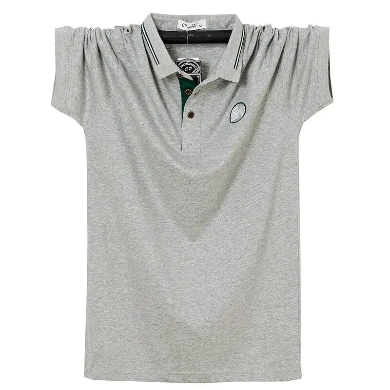 Nouveau classique couleur unie chemise hommes soie coton été à manches courtes t-shirts Homme coupe ajustée décontracté bouton Camisa Polo