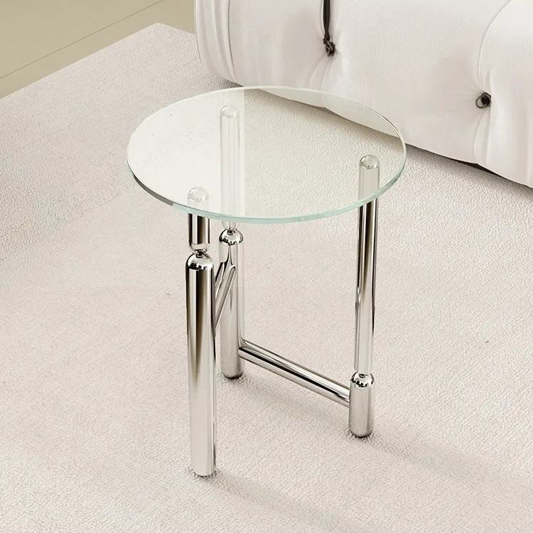 HYS coffee table rack trolley dining car movable living room sofa acrylic edge corner table